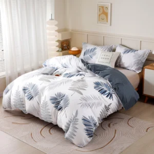 Botanical Leaf Print Duvet Cover Set