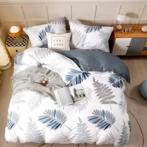 Botanical Leaf Print Duvet Cover Set