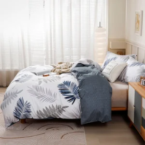 Botanical Leaf Print Duvet Cover Set