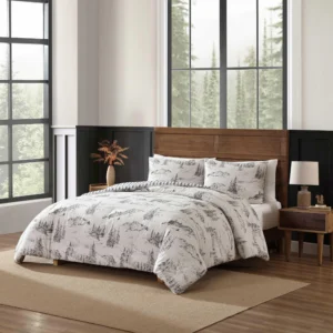 Full/Queen Forest & Mountain Cabin Comforter Set
