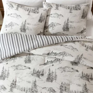 Full/Queen Forest & Mountain Cabin Comforter Set