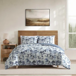 Full/Queen Forest Pattern Down Comforter Set