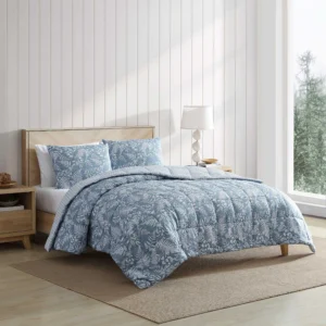 Full/Queen Reversible Fern Garden Comforter Set