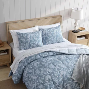 Full/Queen Reversible Fern Garden Comforter Set