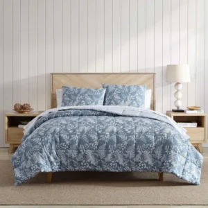 Full/Queen Reversible Fern Garden Comforter Set