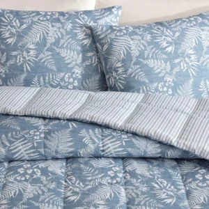 Full/Queen Reversible Fern Garden Comforter Set