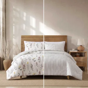 Full/Queen Wildflower Pattern Comforter Set