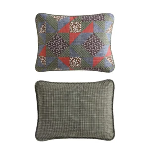 Reversible Quilt Sets with Geometric Patchwork Full/Queen